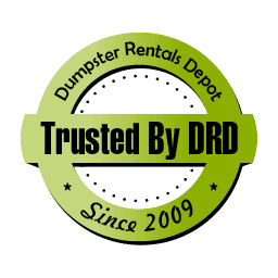 Trusted by DRD Badge - Dumpster Rental Depot Recognition Since 2009