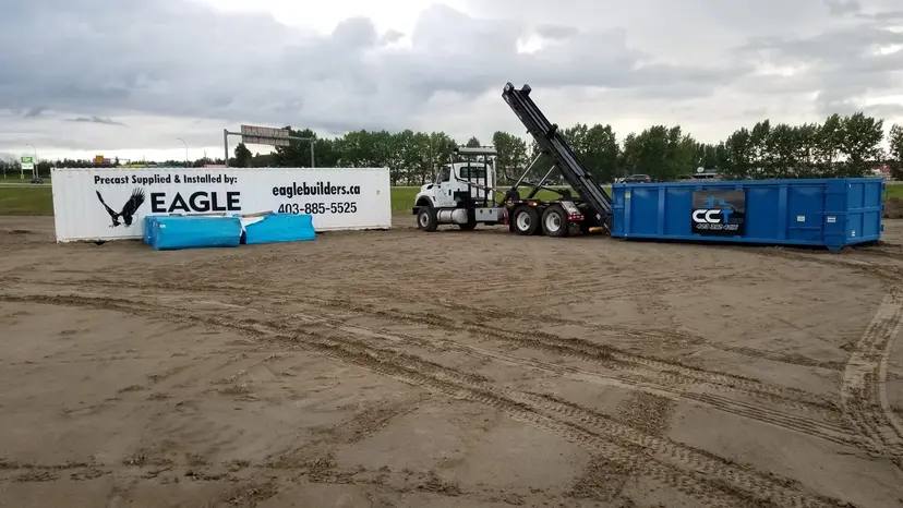 Construction dumpster rental Red Deer Calgary Edmonton - CCT Bins Alberta commercial waste disposal