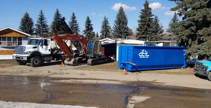 Major demolition project Alberta CCT Bins