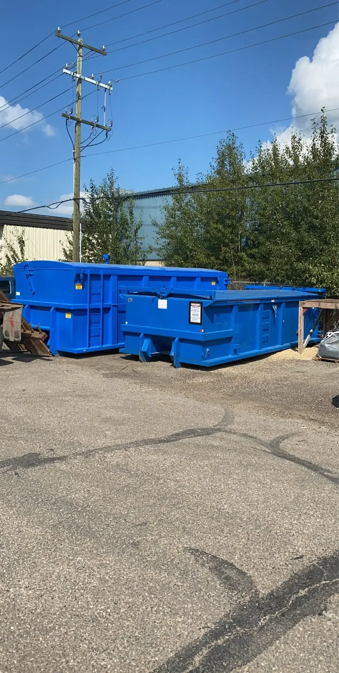 Secure dumpster with lockable lid by CCT Bins