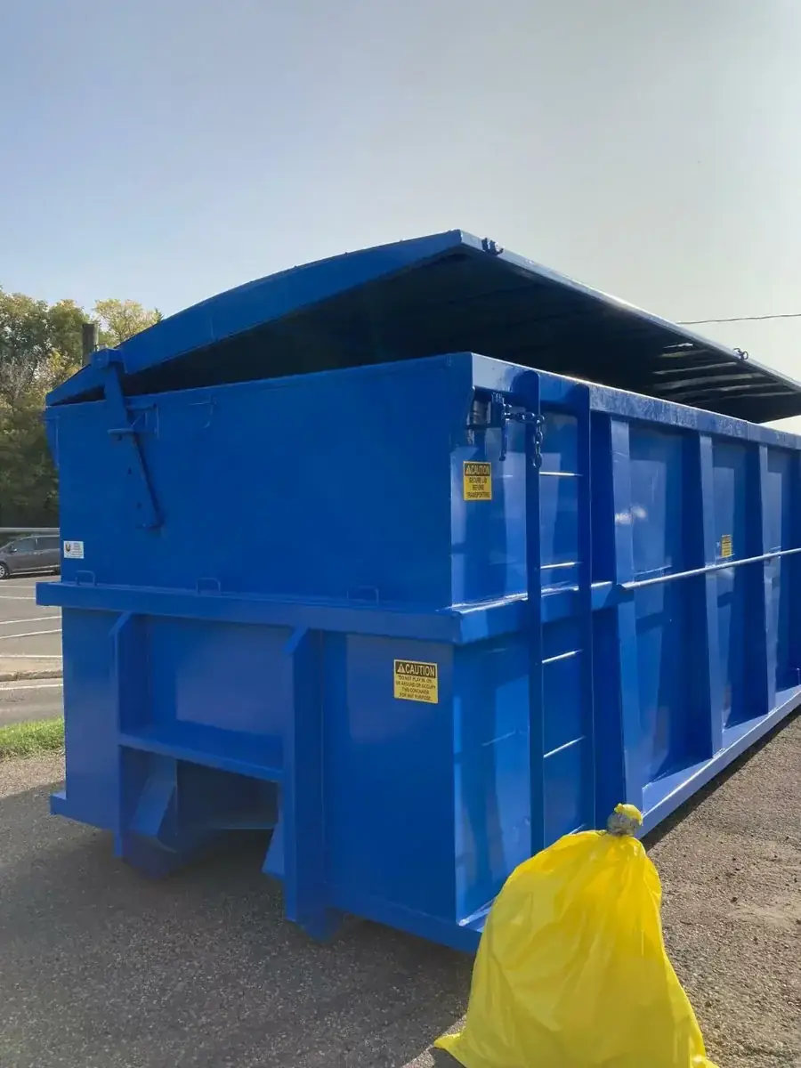 CCT Bins lockable lid dumpster rental Alberta