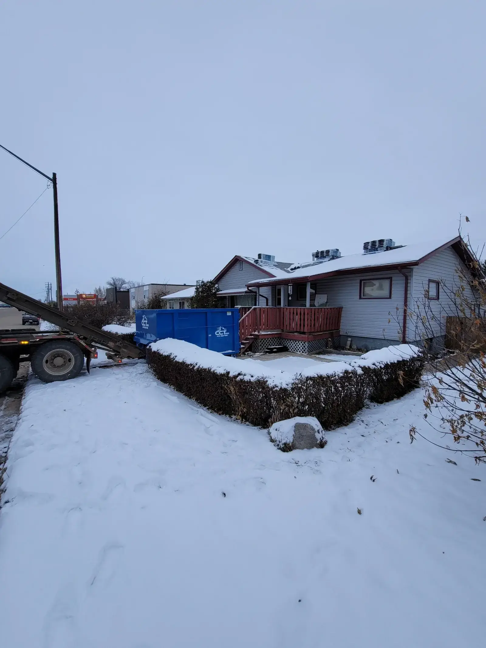 Residential dumpster rental Red Deer Calgary Edmonton - CCT Bins 15 20 yard bins home cleanouts